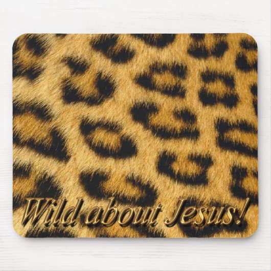 Wild over Jezus! Mousepad (luipaard) Muismat (Voorkant)