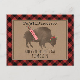 Wild over jou Buffalo Cupido Classroom Valentijn Briefkaart