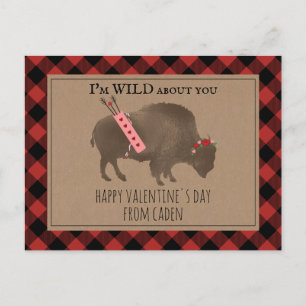 Wild over jou Buffalo Cupido Classroom Valentijn Briefkaart
