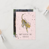 Wild Over jou Cheetah Classroom Foto Valentijn Kaart (Voorkant / Achterkant in situ)