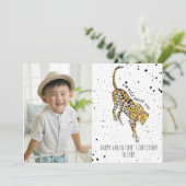 Wild Over jou Cheetah Valentijn Foto Kaart (Staand voorkant)