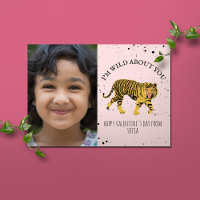Wild Over Jou Tijger Roze Valentijnsfoto