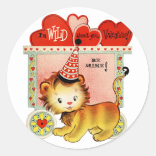 Wild over jou   VALENTIJN   Ronde Stickers