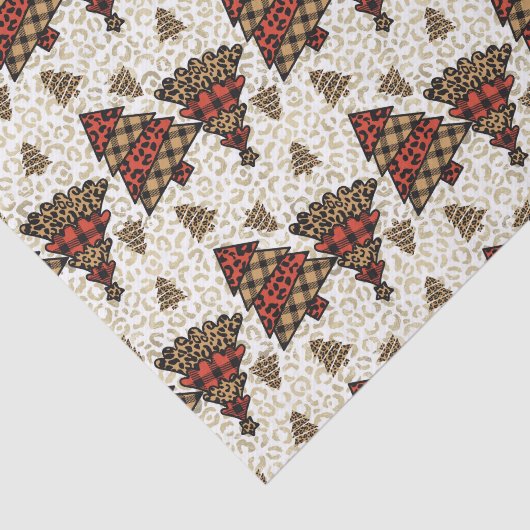 Wild over kerstbomen tissuepapier (Detail)