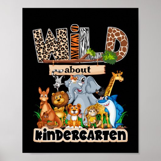 Wild Over Kindergarten Poster (Voorkant)