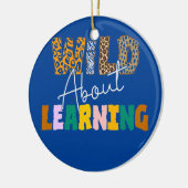 Wild over leraar leren Terug naar school Keramisch Ornament (Links)