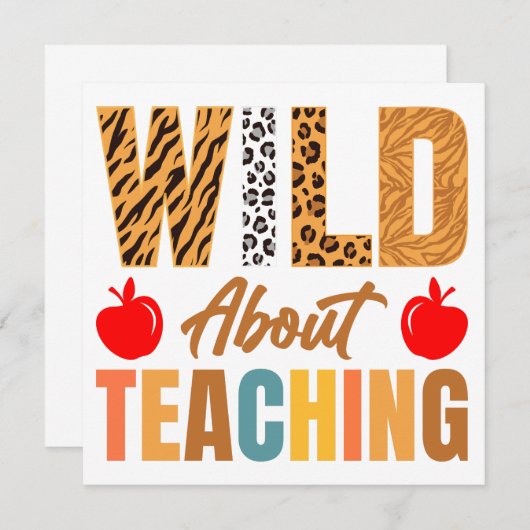 Wild over leren kaart (Voorkant / Achterkant)