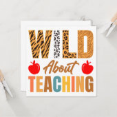 Wild over leren kaart (Voorkant / Achterkant in situ)