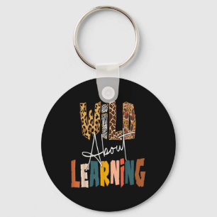 Wild over leren leraar Byck naar school lesgeven Sleutelhanger