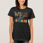 Wild over leren Lopard-leraar T-shirt (Voorkant)