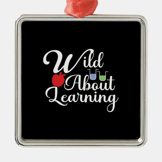 Wild over leren metalen ornament (Voorkant)