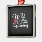 Wild over leren metalen ornament (Links)