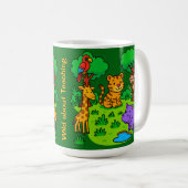 Wild over lesgeven Jungle dier mok voor leraar (Voorkant rechts)