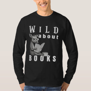 Wild over lezen Liever boeken Nerd Boekenwurm Bibl T-shirt