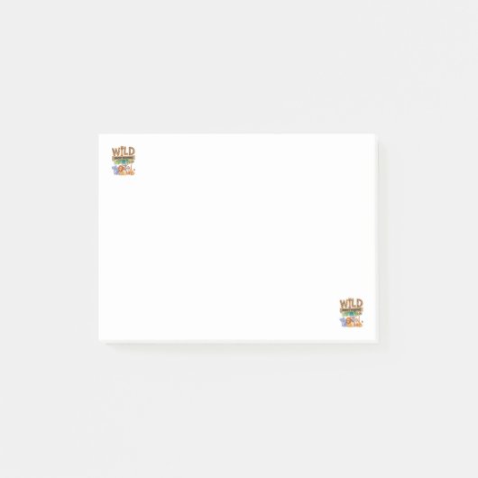 Wild Over Lezen Luipaardprint Cute Zoo Dier Post-it® Notes (Voorkant)