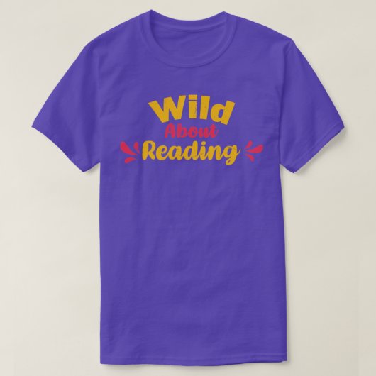 Wild over lezen met hartleesboeken en Bo T-shirt (Design voorkant)
