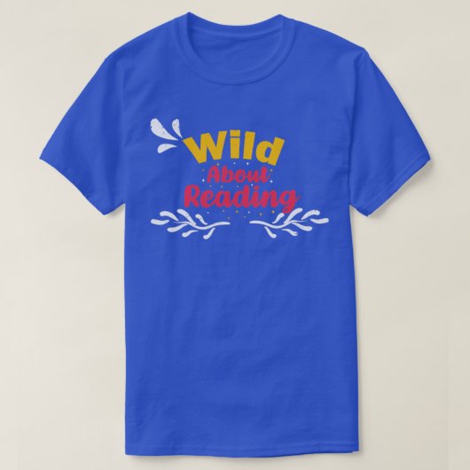 Wild over lezen met hartleesboeken en Bo T-shirt (Design voorkant)