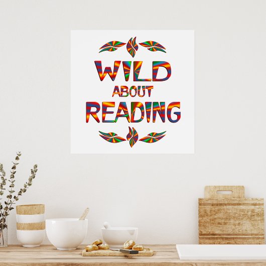 Wild over lezen poster (Keuken)