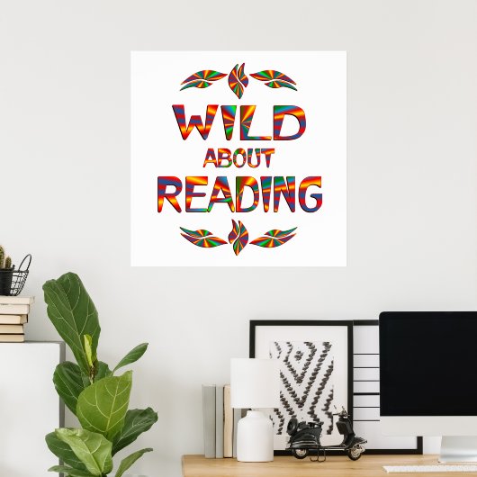 Wild over lezen poster (Thuiskantoor)