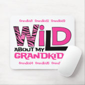 Wild over mijn kleinkinderen persoonlijke Mousepad Muismat (Met muis)