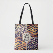 Wild Over Mimi dierenprint Tote Bag (Voorkant)