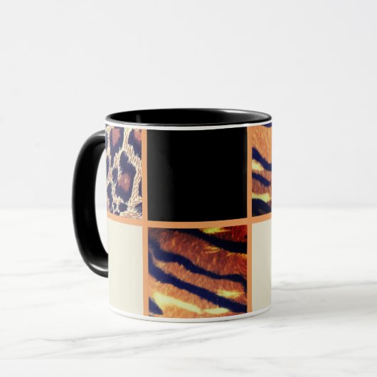 Wild over Nana Animal Print cadeau Mok (Voorkant links)