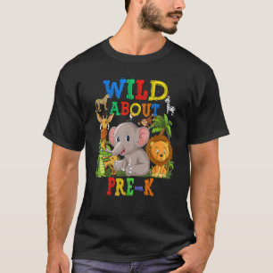 Wild Over Pre K Safari Dieren Oerwoud Terug naar S T-shirt