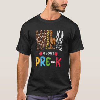 Wild over pre-K Safari dieren terug naar school Ki T-shirt