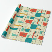 Wild over Retro Cadeaupapier (Uitgerold)