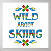 Wild Over Skiing Poster (Voorkant)