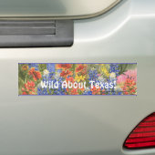 Wild Over Texas. Bumpersticker (Op auto)