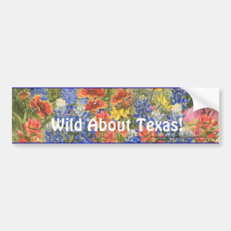 Wild Over Texas. Bumpersticker