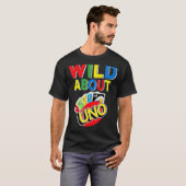 Wild over Uno Party Decorations 1st verjaardag T-shirt (Voorkant volledig)