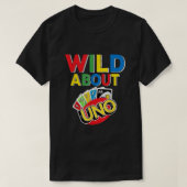 Wild over Uno Party Decorations 1st verjaardag T-shirt (Design voorkant)