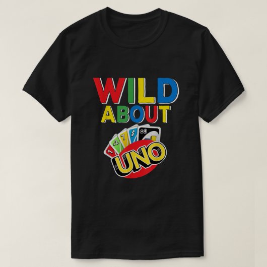 Wild over Uno Party Decorations 1st verjaardag T-shirt (Design voorkant)