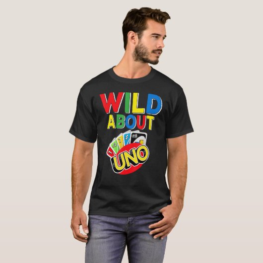 Wild over Uno Party Decorations 1st verjaardag T-shirt (Voorkant volledig)