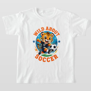 🔥 Wild Over Voetbal Tijger Voetbal Kampioen 🐯 T-shirt