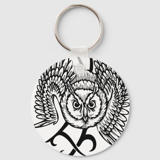Wild Owl Sleutelhanger (Voorkant)