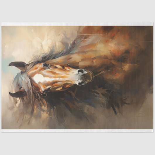 Wild Paard 2 Decoupage papier (Voorkant)