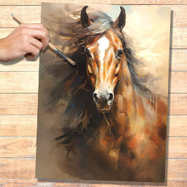 Wild Paard 2 Decoupage papier