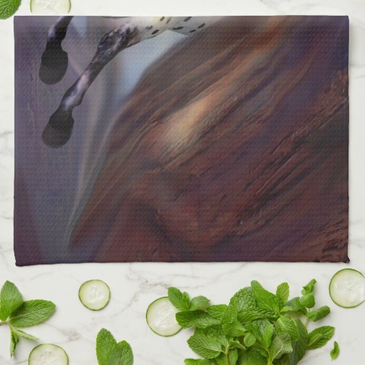 Wild Paard 2 keukenhanddoeken (Gevouwen)