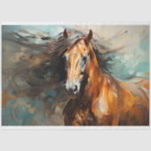 Wild Paard 3 Decoupage papier (Voorkant)