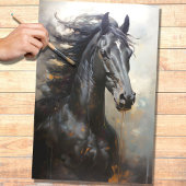 Wild Paard 8 Decoupage papier