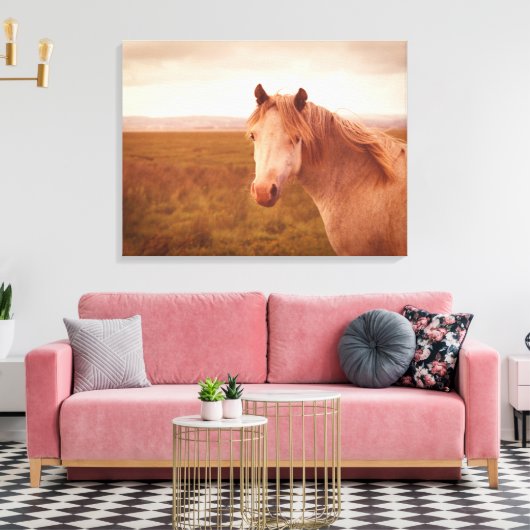  wild paard canvas afdruk (Insitu (Woonkamer))