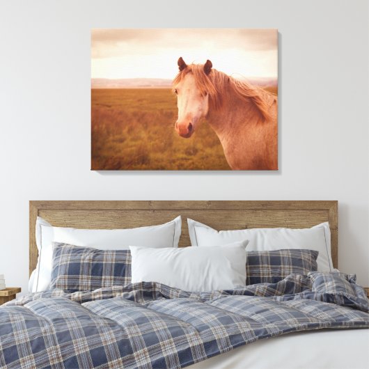  wild paard canvas afdruk (Insitu (Slaapkamer))