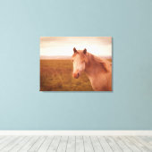  wild paard canvas afdruk (Insitu (Houten vloer))