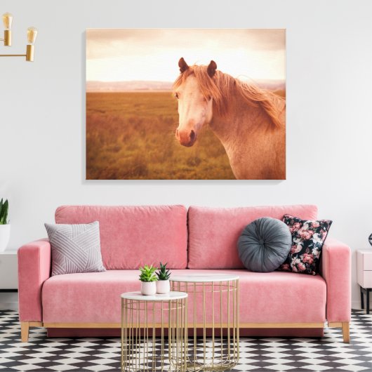  wild paard canvas afdruk (Insitu (Woonkamer))
