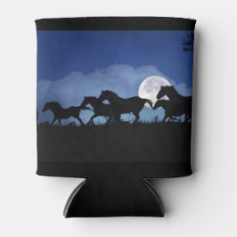 Wild Paard en Maan Koozie Blikkoeler