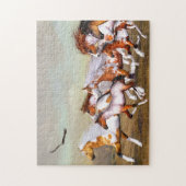 wild paard kudde puzzel legpuzzel (Verticaal)