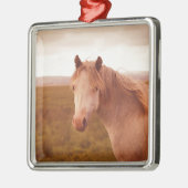  wild paard metalen ornament (Links)